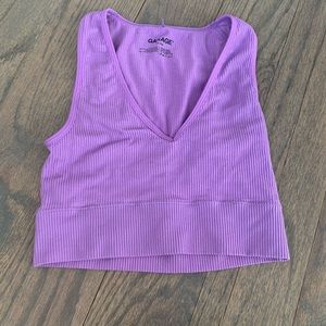 Purple garage tank